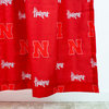 Nebraska Huskers Printed Shower Curtain Cover, 70" x 72"