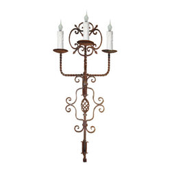 SC-168 Custom Hand Made Iron Sconce - Wall Sconces