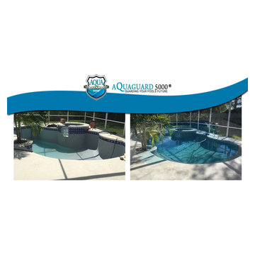 Pools, before and after Aquaguard 5000