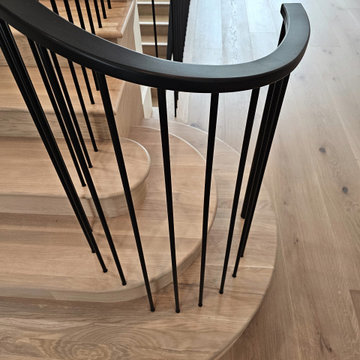 Project #119 | White Oak Staircase with Stacked Bullnose Detail
