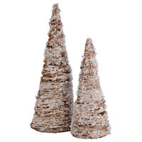 Pomeroy Crystal Trees Sculptures, Natural, 2-Piece Set