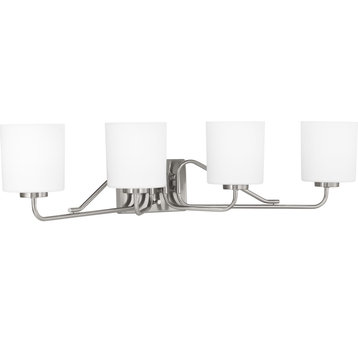 Tobin Collection 4-Light Bath And Vanity, Brushed Nickel