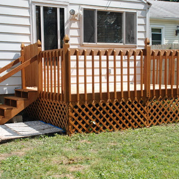 Pressure Treated Deck Stain Project Start to Finish