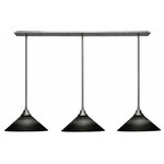 Toltec Lighting - Toltec Lighting 48-BN-4019 Stem - Three Light Linear Pendant - Warranty: 1 Year No. of Rods: 15 Assembly Required: Yes Canopy Included: Yes Shade Included: Yes Canopy Diameter: 5 x 48 x 2.5 Rod Length(s): 18.00Stem Three Light Linear Pendant Brushed Nickel *UL Approved: YES *Energy Star Qualified: n/a *ADA Certified: n/a *Number of Lights: Lamp: 3-*Wattage:150w Medium Base bulb(s) *Bulb Included:No *Bulb Type:Medium Base *Finish Type:Brushed Nickel