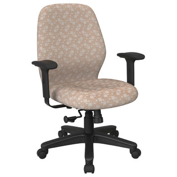 Mid Back Synchro Tilt Chair, Adjustable Arms, City Park Birch