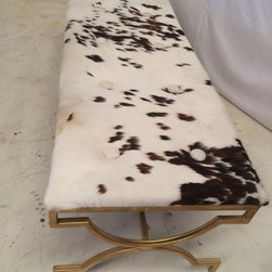Cowhide Bench - Indoor Benches