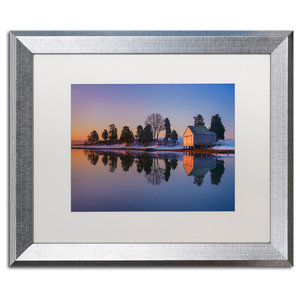 Michael Blanchette Photography Pastoral Reflection Matted Framed Art Contemporary Prints And Posters By Trademark Global Houzz