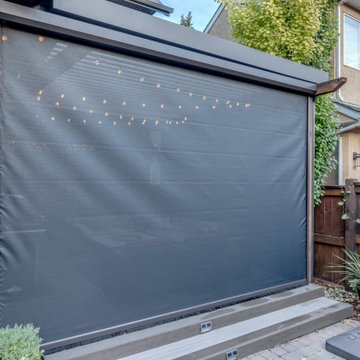StruXure Adjustable Pergola on Cedar Frame with Phantom Motorized Screens