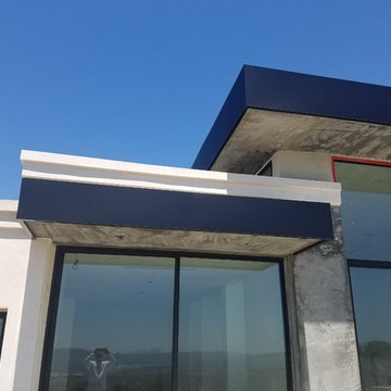 Anodized Aluminum .050 LA Extra Dark Bronze. Custom Home, Glendale CA. (Phase 1)