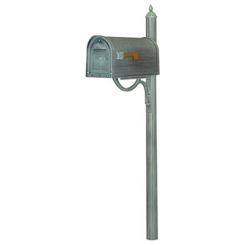 Classic Curbside Mailbox with Richland Mailbox Post
