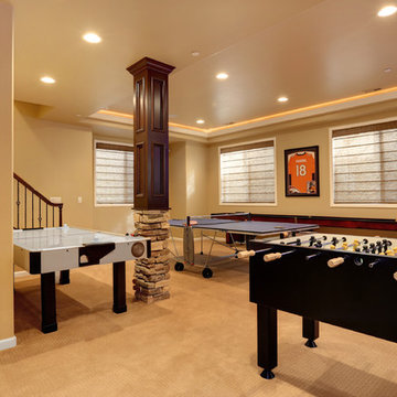 Dazzling Castle Pines Home with Theater and Bar with uplighting
