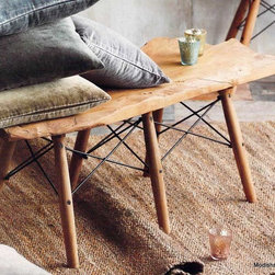 Roost Teak Eiffel Bench - Bar Stools And Counter Stools