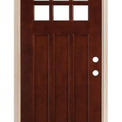 Legacy Doors M-43 Square Top Prefinished Mahogany Door - Front Doors