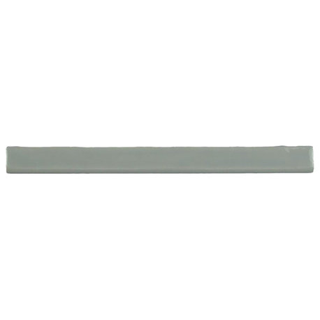 Kaleidoscope Handmade Ceramic Tile - Light Grey, 1"x12"