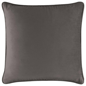 Sparkles Home Coordinating Pillow, Charcoal Velvet, 20x20