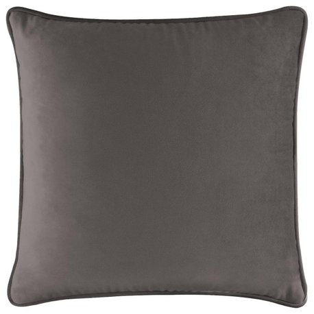 Sparkles Home Coordinating Pillow, Charcoal Velvet, 20x20