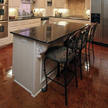 Concrete Flooring - Italian Slate Tile pattern