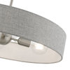 Elmhurst 4 Light Pendant, Brushed Nickel with Shiny White Accents