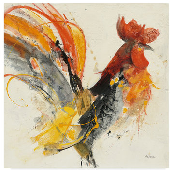 Albena Hristova 'Festive Rooster I' Canvas Art