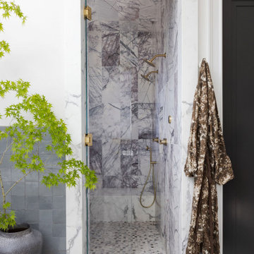 Steam Shower Entry in this Beautiful Bathroom Renovation