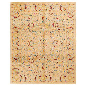 Hannah, One-of-a-Kind Hand-Knotted Area Rug Ivory, 8'2"x10'2"