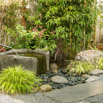 East meets West, a classic bungalow is nestled in a Japanese infused garden