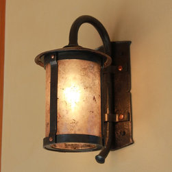Copper and mica carriage lamp - Wall Sconces