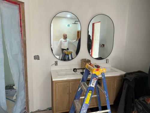 mirrors too big for vanity?