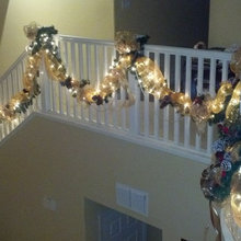 Christmas Stairway Garland 2012