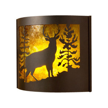 Whitetail Decorative Sconce, Facing Right, 14"