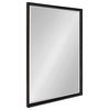 Calter Framed Wall Mirror, Black, 25.5"x37.5