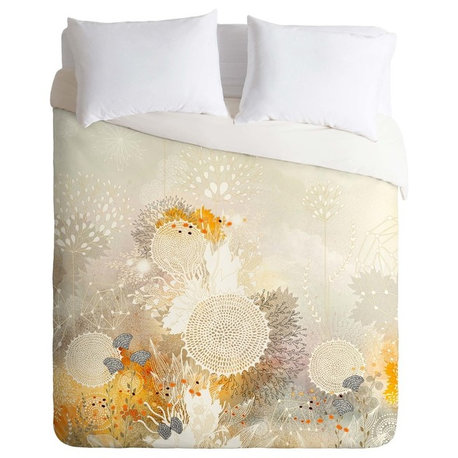 Deny Designs Iveta Abolina White Velvet Duvet Cover - Lightweight