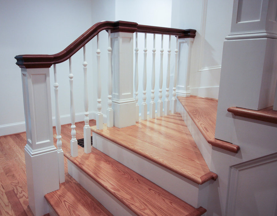 Elegant Wall-Mounted Craftsman Style Staircase, Arlington VA 22205