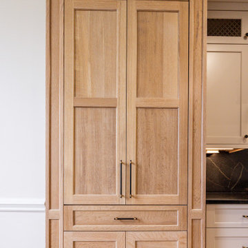 White Oak, Black Accents and Accessible Beige Cabinetry