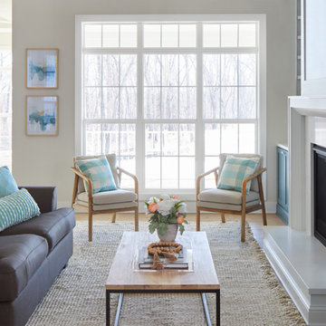 Vinyl Single-Hung Windows with Traditional Grilles