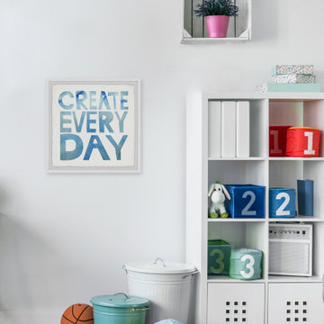 "Create Everyday" Framed Painting Print