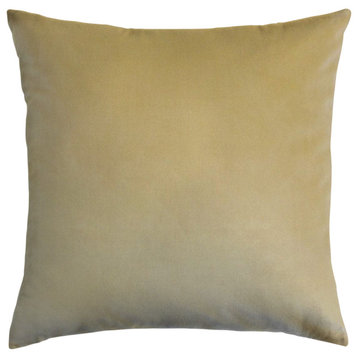 The Pillow Collection Beige Ochoa Throw Pillow, 18"