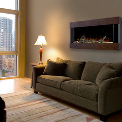 Dimplex - Dimplex 43-Inch Chalet Linear Mocha Wall Mount Electric Fireplace - DWF1204 - Indoor Fireplaces