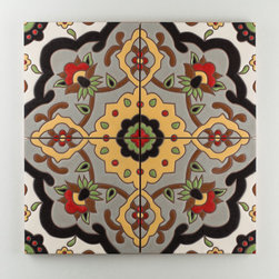Handpainted: The Mediterranean Collection, Grandola in Warm Motif - Wall & Floor Tiles