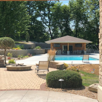 Cedar Rapids, IA - Contemporary - New Concrete Swimming Pool Construction