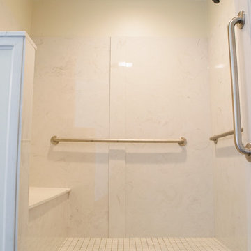 Cultured Marble Barrier Free Shower