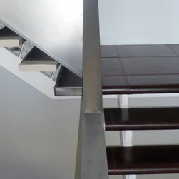 Recycled Leather applied to staircases, why choose wood or boring carpet! - Wall And Floor Tile