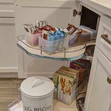 Kitchen reno, neutral with pops of Fiesta ware