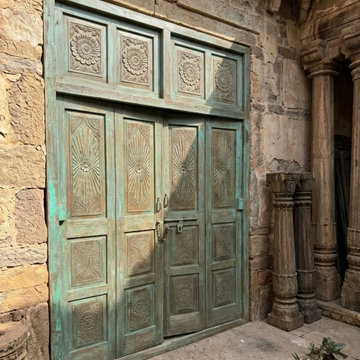 Layered Spaces: Mogul Interior Carved Wood Doors