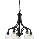Craftmade - Grace 5-Light Transitional Chandelier in Espresso - This 5-light transitional chandelier from Craftmade is a part of the Grace collection and comes in a espresso finish. It measures 24" wide x 24" high. Uses five standard dimmable bulbs. This light would look best in a dining room. For indoor use.  This light requires 5 , . Watt Bulbs (Not Included) UL Certified.