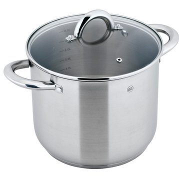 9.5" Mirow Stock Pot in Stainless Steel, 8-Liter
