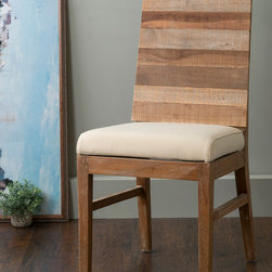 East At Main's Cantril Brown Square Teakwood Dining Chair - Products