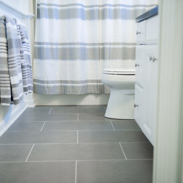 White & Gray Bathroom