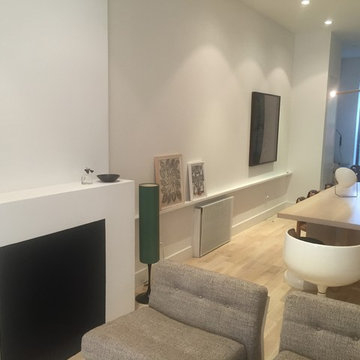 Brooklyn townhouse: living room