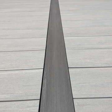 38 x 20 Fortress Framed Deck with 8" Azek Coastline, Dark Hickory Border, RWDS